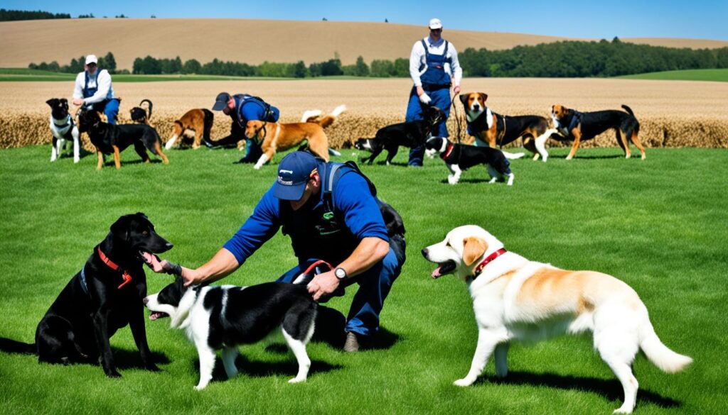 Agriculture Canine Team at Work