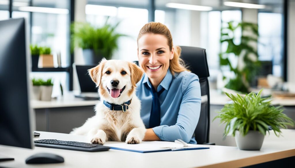 Office Dog Improving Mental Health Support