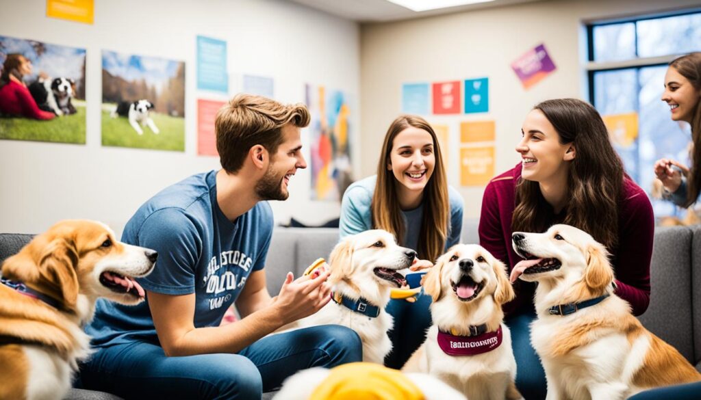 Therapy Dogs Enhancing Social Interactions